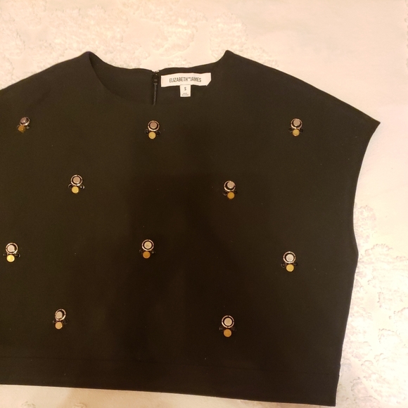 *SOLD* Elizabeth and James Colton Embellished Crop Top - Picture 10 of 10
